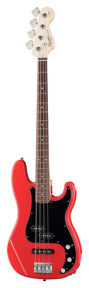 fender squier p bass red