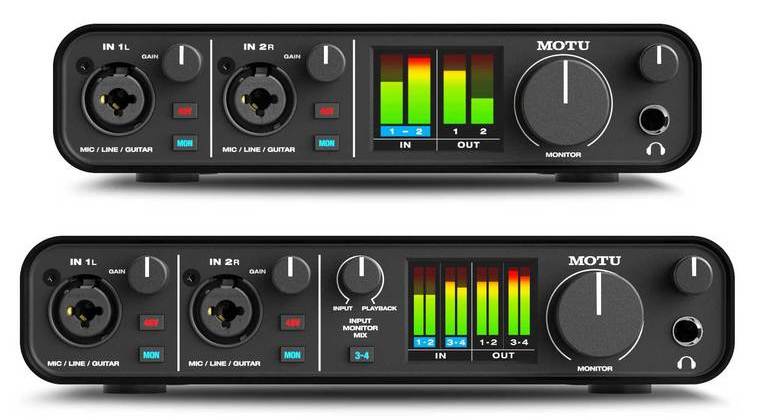 UBC-C интерфейсы MOTU M2 и M4