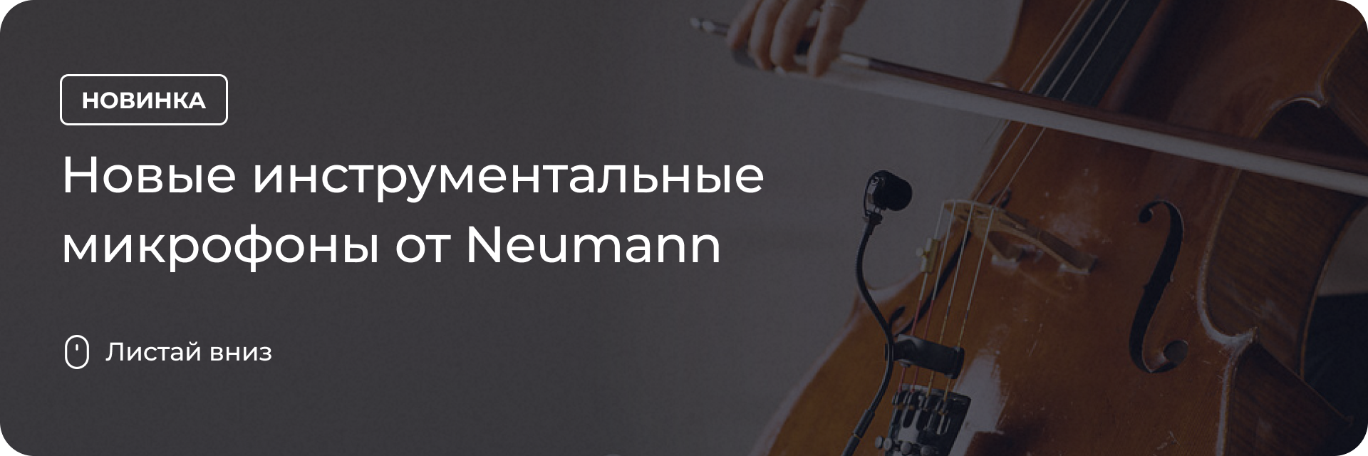 Новые инструментальные микрофоны от Neumann