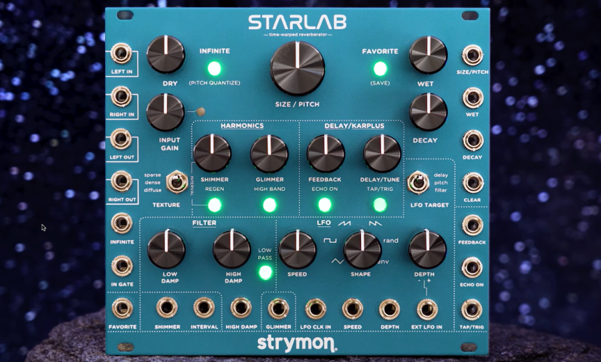 Strymon выпустили модуль реверба и моносинт StarLab